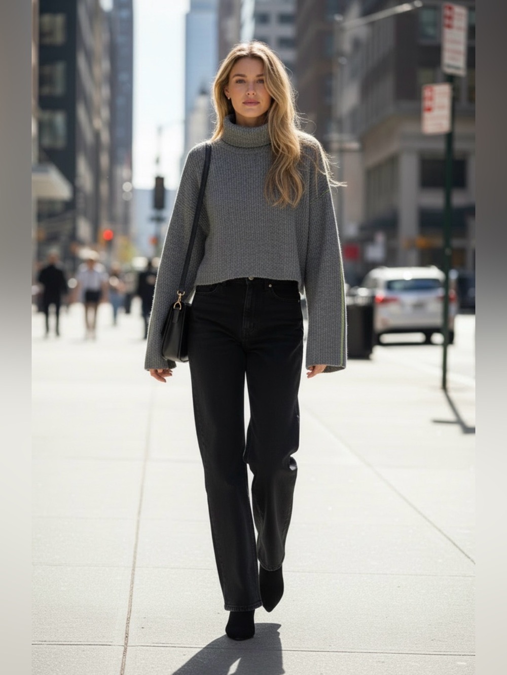 (#115) TOPSHOP Oversized Turtleneck Cropped Sweater